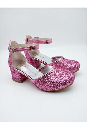 NİNELLA  Pembe Işıltılı Kız Çocuk Topuklu Ayakkabı