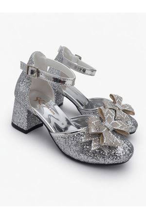 fiyonklu Cam Kırığı Kare Topuklu Abiye Ayakkabı