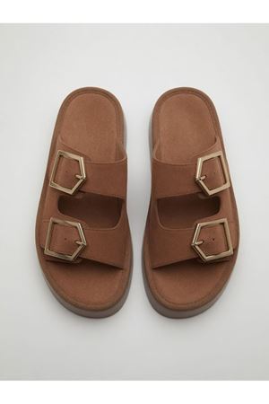 PENTA Kadın Taba Rahat Kalıp Yüksek Taban Tokalı Terlik