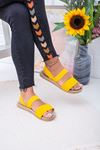 Sandey Kadın Sarı Sandalet