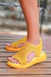 Begonia Sarı Kadın Günlük Sandalet