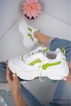 Seyran Yeşil  Beyaz Kadın Sneaker 