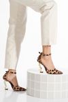 STYLE''S  LEOPAR METAL YÜKSEK  TOPUKLU SİVRİ BURUN  ZARİF STİLETTO