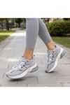 Axion Kadın Sneaker Kalın Taban Bağcıklı File Detaylı Spor Ayakkabı 