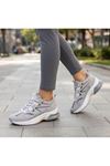 Axion Kadın Sneaker Kalın Taban Bağcıklı File Detaylı Spor Ayakkabı 